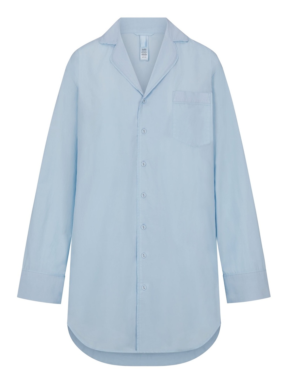 SKIMS Cotton Poplin Sleep Top in Glacier light blue,new
